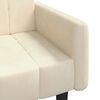 vidaXL Sof&aacute; cama de 2 plazas terciopelo color crema