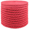 vidaXL Cuerda de yute 16 mm Rojo 100% yute Tossa