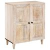 vidaXL Vitrina Blanco 60 x 33 x 75 cm madera maciza de mango
