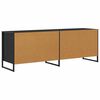 vidaXL Gabinete de TV Roble Negro 140 x 36 x 49.5 cm