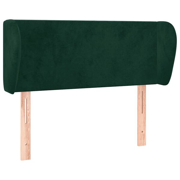 vidaXL Cabecero de terciopelo verde oscuro 103x23x78/88 cm