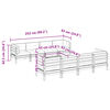 vidaXL Set de sof&aacute;s jard&iacute;n 9 pzas con cojines madera pino marr&oacute;n cera
