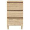 vidaXL Mesita de noche madera contrachapada roble sonoma 40x35x70 cm