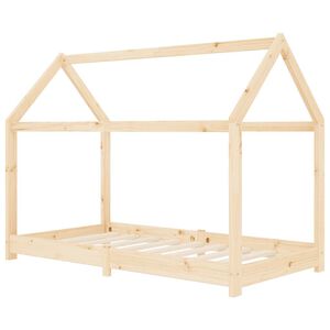 vidaXL Estructura de cama infantil de madera maciza de pino 80x160 cm