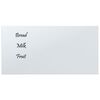 vidaXL Pizarra magn&eacute;tica de pared vidrio templado blanco 60x30 cm