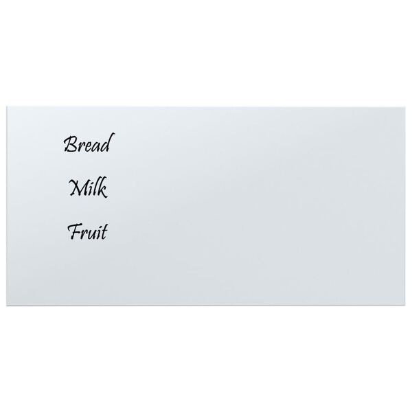 vidaXL Pizarra magn&eacute;tica de pared vidrio templado blanco 60x30 cm