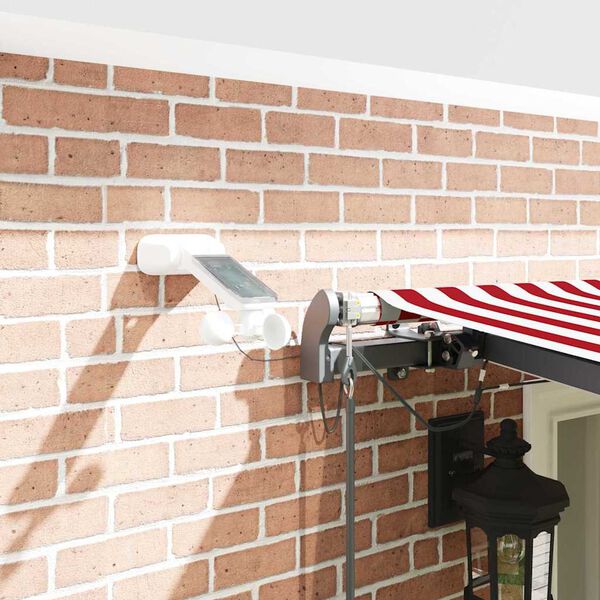 vidaXL Tela de toldo con Rojo y 600 x 300 cm Poli&eacute;ster