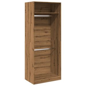 vidaXL Armario de madera de ingenier&iacute;a roble artesanal 80x50x200 cm