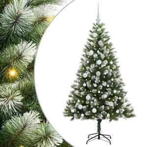 vidaXL &Aacute;rbol de Navidad Artificial Plegable con Nieve Esponjosa 150 cm