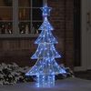 vidaXL &Aacute;rbol de Navidad con 160 LED Azul 150 cm Acr&iacute;lico