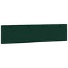 vidaXL Cabecero de cama acolchado Hanko terciopelo verde oscuro 200 cm