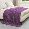vidaXL Mantitas de Sof&aacute; 6 pcs Morado 200 x 150 cm Lana