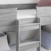 vidaXL Cama Litera para Ni&ntilde;os con colch&oacute;n Gris Sonoma 100 x 190 cm
