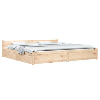 vidaXL Estructura de cama con cajones super king 180x200 cm