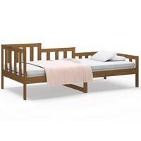 vidaXL Sofá cama de madera maciza de pino marrón miel 80x200 cm