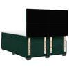 vidaXL Cama box spring con colch&oacute;n terciopelo verde oscuro 140x190 cm