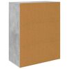 vidaXL Aparador de madera contrachapada gris hormig&oacute;n 60x30x75 cm