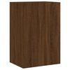 vidaXL Muebles de TV de pared 2 uds madera marr&oacute;n roble 40,5x30x60 cm