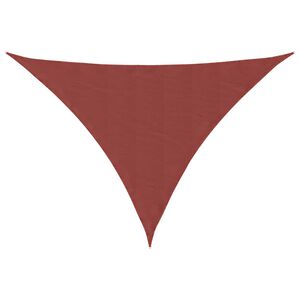 vidaXL Toldo de vela triangular tela Oxford terracota 2,5x2,5x3,5 m