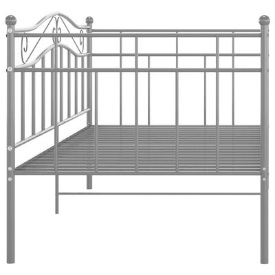 vidaXL Estructura de sofá cama metal gris 90x200 cm
