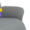 vidaXL Sill&oacute;n reclinable de masaje con reposapi&eacute;s tela gris claro
