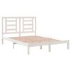 vidaXL Estructura de cama sin colchón madera de pino blanca 140x200 cm
