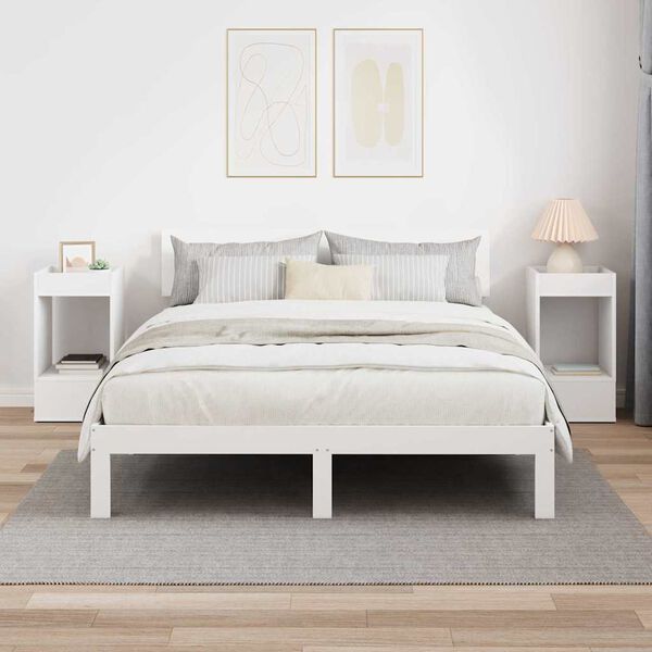 vidaXL Mesa Auxiliar 2 pcs 30 x 30 x 56 cm Madera de ingenier&iacute;a