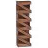 vidaXL Estante de Vino Natural 24 x 14 x 80 cm Madera de Caoba S&oacute;lida