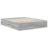 vidaXL Estructura de cama Gris Sonoma 160 x 200 cm Madera Ingenieril