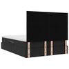 vidaXL Cama con almacenamiento y LED Negro 140 x 190 cm Terciopelo