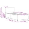 vidaXL Estructura de cama con cabecera Roble Sonoma 90 x 200 cm