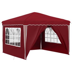 vidaXL Carpa Plegable para Fiestas Burdeos 288 x 288 x 245 cm