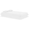 vidaXL Estructura cama doble peque&ntilde;a sin colch&oacute;n madera maciza blanco