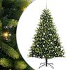 vidaXL &Aacute;rbol de Navidad Artificial Plegable 300 LEDs Verde 180 cm