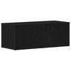 vidaXL Gabinete de TV 80x34x30 cm Roble Negro Madera de ingenier&iacute;a