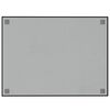 vidaXL Pizarra magn&eacute;tica de pared vidrio templado negro 80x60 cm
