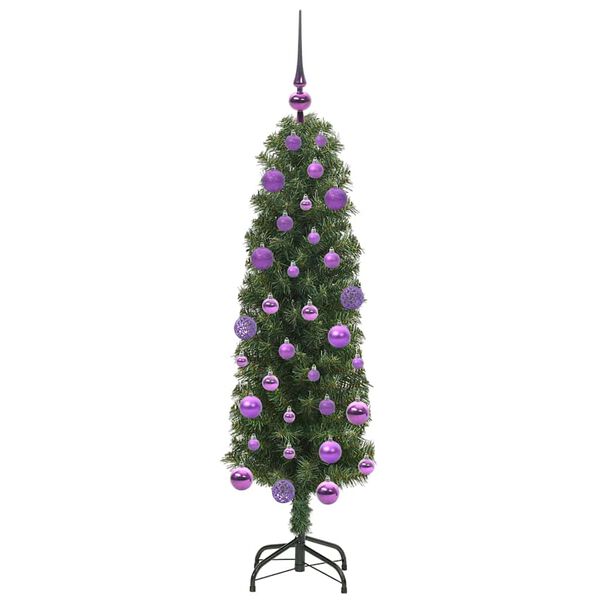 vidaXL &Aacute;rbol de Navidad artificial Verde 120 cm PVC, Acero y Pl&aacute;stico
