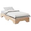 vidaXL Estructura de cama sin colchón apilable 75x190 cm madera maciza