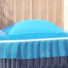 vidaXL Almohada de piscina Azul 400 x 200 x 140 cm PVC