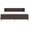 vidaXL Cama tipo Box Spring Marr&oacute;n Oscuro 180 x 200 cm tela