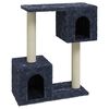 vidaXL Rascador para gatos con postes de sisal gris oscuro 60 cm