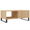vidaXL Mesa de centro madera contrachapada roble Sonoma 90x50x36,5 cm