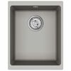 vidaXL Lavabo Gris 370 x 460 mm 80% Cuarzo y 20% Resina