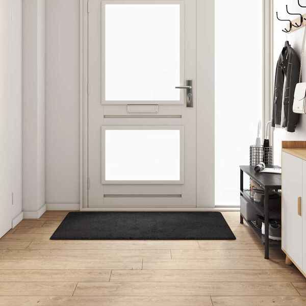 vidaXL Runner de Alfombra Negro 80 x 150 cm