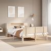 vidaXL Cama con estantería sin colchón madera maciza de pino 120x200cm