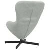 vidaXL Sill&oacute;n huevo Gris Claro 63 x 73 x 90 cm Terciopelo