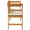 vidaXL Banco de Rosa Crema 114 x 46 x 82,5 cm Madera de Acacia S&oacute;lida