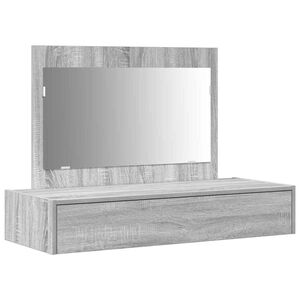 vidaXL Mesa Tocador Gris 100 x 40 x 70 cm Madera de ingenier&iacute;a