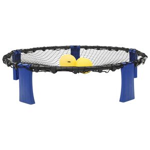 vidaXL Juego de red redonda 3 pelotas y bomba extra &Oslash;90x20 cm