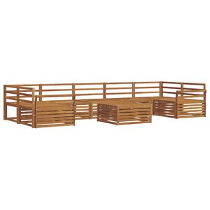 vidaXL Conjunto de sof&aacute;s de exterior 8 pcs Natural